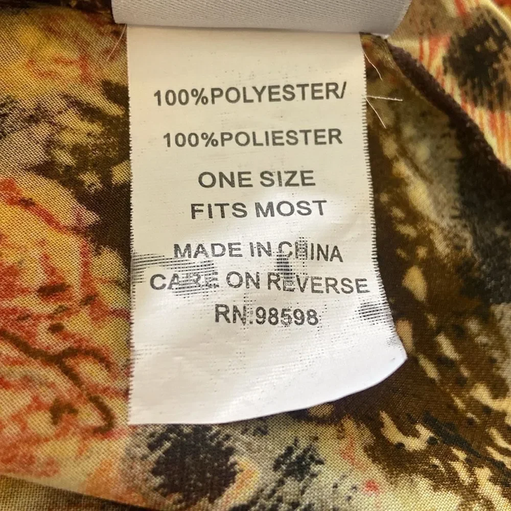 JBL Your Best Look Women’s Scarf Print Animal 🦒 Size 59”x26”